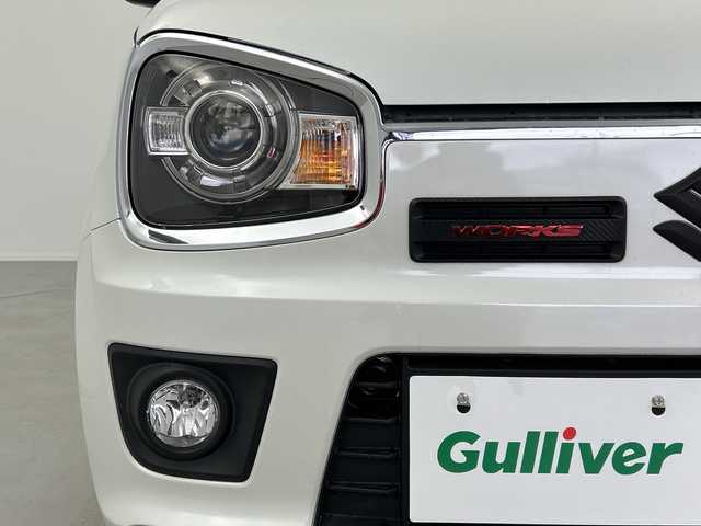 スズキ アルト ワークス 奈良県 2016(平28)年 1.5万km パールホワイト クラリオンオーディオ/CD AUX FM AM/RECARO セミバケットシート/社外マフラー/RSRダウンサス/5MT/電動格納ミラー/スマートキー/プッシュスタート/HIDヘッドライト/オートライト