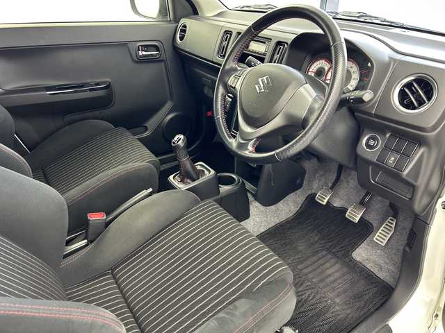 スズキ アルト ワークス 奈良県 2016(平28)年 1.5万km パールホワイト クラリオンオーディオ/CD AUX FM AM/RECARO セミバケットシート/社外マフラー/RSRダウンサス/5MT/電動格納ミラー/スマートキー/プッシュスタート/HIDヘッドライト/オートライト