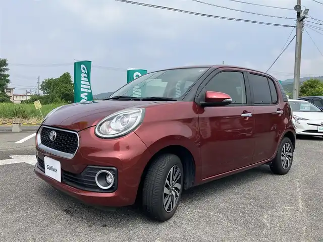 トヨタ パッソ モーダ 広島県 2016(平28)年 8.5万km ファイアークォーツレッドM 新車ワンオーナー/純正ナビ/地デジTV/Bluetooth/アイドリングストップ/横滑り防止機能/LEDヘッドライト/オートライト/新車保証書/取扱説明書/スペアキー