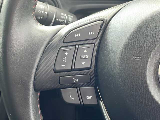 マツダ アクセラ スポーツ 15S 新潟県 2014(平26)年 6.8万km ディープクリスタルブルーマイカ ワンオーナー/RAYS18インチアルミ/純正メモリナビ（フルセグ/DVD/BT/SD/USB）/ビルトインETC/アイドリングストップ/革巻きステアリング/ステアリングスイッチ/HIDヘッドライト/フォグランプ/フロアマット/トノカバー/ウィンカーミラー/スマートキー×２/プッシュスタート/純正AW付スタッドレス積込（205/60R16 5分山）/保証書/取扱説明書