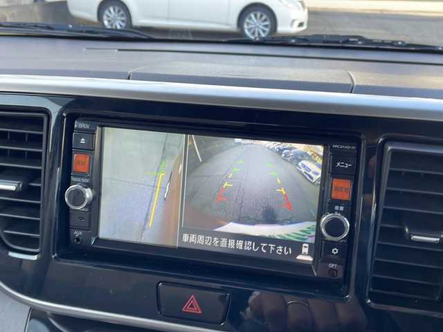 日産 デイズ ルークス X Vセレ +SeftyⅡ 福井県 2015(平27)年 6.4万km ピンクゴールドM 登録時走行距離６３５６９ｋｍ/ワンオーナー/プリクラッシュセーフティ/アラウンドビューモニター/純正メモリナビゲーション/（CD/DVD/BT）/フルセグテレビ/片側パワースライドドア/リアサーキュレーター/シートヒーター/社外14インチアルミホイール/ライトレベライザー/アイドリングストップ/電動格納ミラー/プッシュスタート/スマートキー/取扱説明書/保証書