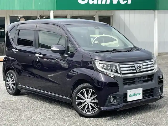 ダイハツ ムーヴ カスタム X SAⅡ 千葉県 2015(平27)年 14.6万km ナイトシャドーパープルクリスタルM スマートアシストII/社外SDナビ【AVN135M】/スマートキー/コーナーセンサー/LEDライト/フォグランプ/ETC/純正14インチアルミホイール