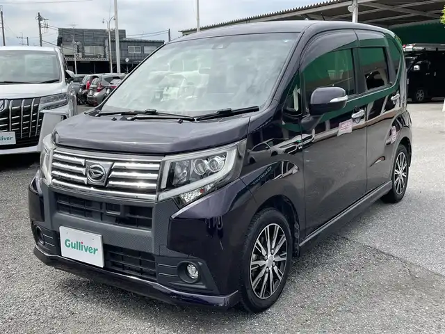 ダイハツ ムーヴ カスタム X SAⅡ 千葉県 2015(平27)年 14.6万km ナイトシャドーパープルクリスタルM スマートアシストII/社外SDナビ【AVN135M】/スマートキー/コーナーセンサー/LEDライト/フォグランプ/ETC/純正14インチアルミホイール