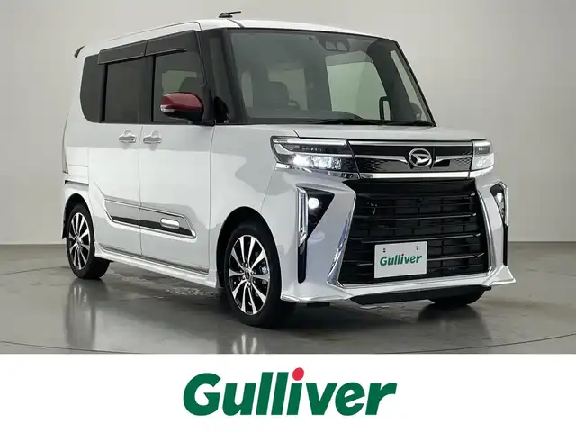 ダイハツ タント カスタム RS 愛知県 2022(令4)年 1.7万km シャイニングホワイトパール 純正１０型ナビ　全方位カメラ　シートヒーター　両側パワスラ　ＢＳＭ　電動パーキング　ロッソモデロマフラー　社外ツーイーター　ＥＴＣ２．０　衝突軽減　追従クルコン　コーナーセンサー　アナザースタイルＰＫＧ　禁煙