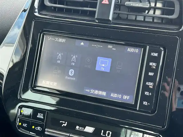 トヨタ プリウス Sツーリングセレクション 静岡県 2020(令2)年 5.7万km アティチュードブラックマイカ ワンオーナー/純正SDナビ（NSZT-W68T）/　CD/DVD/SD/BT/AM/FM/フルセグTV/バックカメラ/トヨタセーフティセンス/レーダークルーズコントロール/黒合皮シート/前席シートヒーター/AC100V/1500W電源/ビルトインETC/純正フロアマット/純正ドアバイザー/電動格納ミラー/LEDヘッドライト/オートハイビーム/スマートキー×２