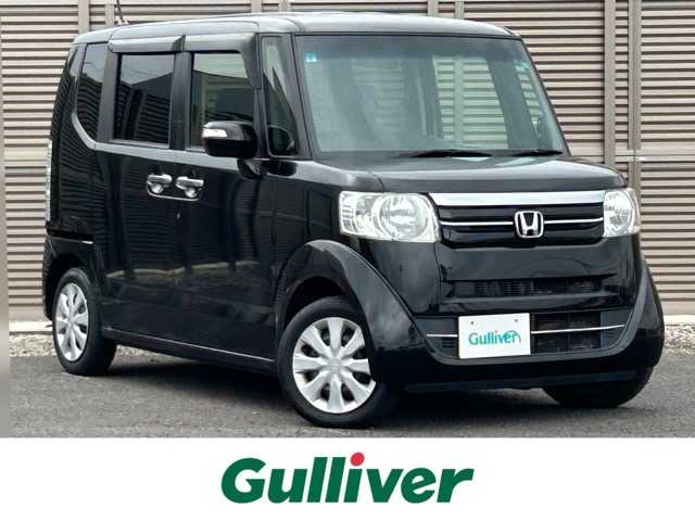ホンダ Ｎ ＢＯＸ G Lパッケージ 千葉県 2016(平28)年 8.3万km スマートブラック 純正ナビ/TV/CD/DVD/Bluetooth/ETC/バックカメラ/片側パワースライドドア/盗難防止装置/横滑り防止装置/アイドリングストップ/ウィンカーミラー/ドアバイザー/プッシュスタート/スマートキー/スペアキー１本/純正フロアマット/保証書/取扱説明書