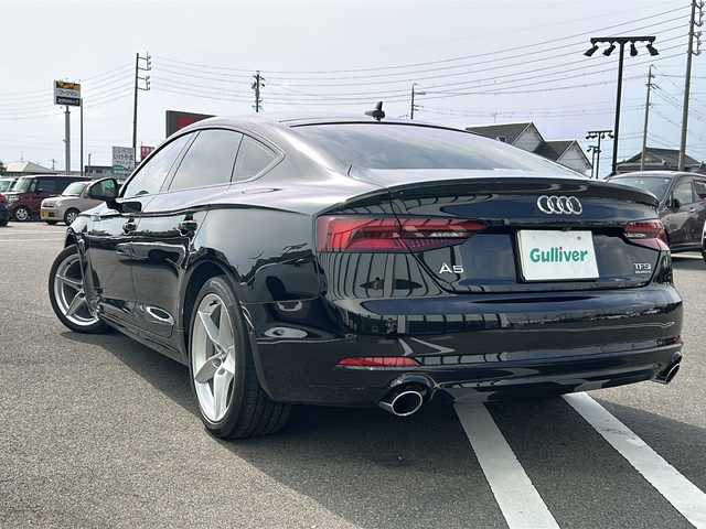 アウディ Ａ５ SB 45TFSIクワトロ スポーツ 岐阜県 2018(平30)年 2.3万km 黒 純正ディスプレイオーディオ　/ＥＴＣ２．０　/バックカメラ　/ドライブレコーダー　/衝突軽減システム　/盗難防止装置　/レーンキープアシスト　/横滑り防止装置　/前後コーナーセンサー　/シートヒーター　/レザーシート/パワーシート/ＬＥＤヘッドライト/オートライト/プッシュスタート/スマートキー/純正18インチアルミホイール/純正フロアマット