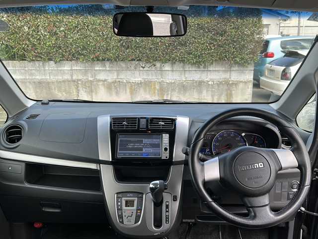 ダイハツ ムーヴ カスタム RS 福島県 2013(平25)年 8.2万km ブラックマイカメタリック メモリーナビ フルセグTV Bluetooth CD/DVD再生 バックカメラ ETC スマートキー HIDヘッドライト オートライト フォグランプ MOMOステアリング