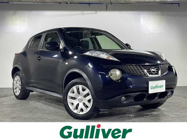日産 ジューク 15RX タイプV 沖縄県 2012(平24)年 12.4万km サファイアブラック 禁煙車/純正ナビ/(CD/DVD/AM/FM/ワンセグTV)/バックカメラ/ETC/電動格納ウインカーミラー/オートライト/ヘッドライトレベライザー/スマートキー/スペアキー/純正フロアマット