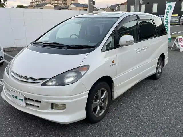 トヨタ エスティマ Ｔ アエラス Sエディション ナビSP 新潟県 2003(平15)年 12.5万km 白 ４WD/メモリナビ/ワンセグテレビ/バックカメラ/ウィンカーミラー/サンルーフ/ドアバイザー/ドライブレコーダー/電動格納ドアミラー/純正フロアマット