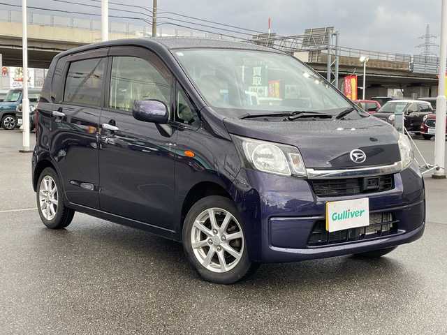 ダイハツ ムーヴ X SA 石川県 2014(平26)年 7.5万km アーバンナイトブルークリスタルメタリック 社外メモリーナビ　フルセグＴＶ　スマートキー　プッシュスタート　電動ミラー　ベンチシート　純正アルミホイール　オートエアコン　オートライト