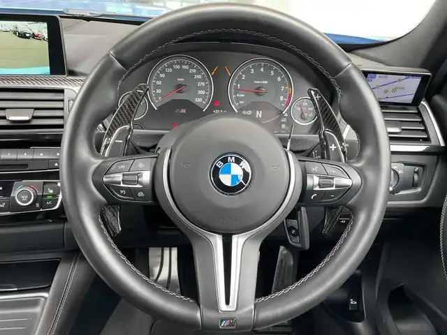ＢＭＷ Ｍ３ セダン コンペティション 鹿児島県 2017(平29)年 4.5万km 青 禁煙車/純正ナビ/バックカメラ/前方ドライブレコーダー/3Ddesighカーボンリップスポイラー/コンペティションパッケージ/カーボンルーフ/カーボンミラーカバー/鍛造20インチホイール/ブラックキドニーグリル/サイドギル/LEDヘッドライト/パドルシフト/パワーシート/運転席メモリー付きシートヒーター/インテリジェントセーフティ/Mキャリパー