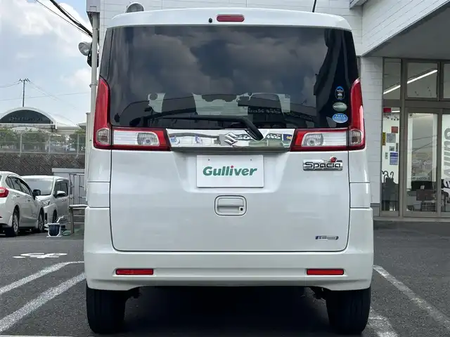 スズキ スペーシア X 長崎県 2017(平29)年 4.9万km ピュアホワイトP ワンオーナー/社外SDナビ(FM/AM/BT/ワンセグTV)/プッシュスタート/アイドリングストップ/ビルトインETC/片側パワースライドドア/D席シートヒーター/フロアマット/ドアバイザー/ABS/LDA/衝突軽減ブレーキ/ライトレベライザー/電動格納ミラー/スマートキー/スペアキー/取扱説明書/保証書