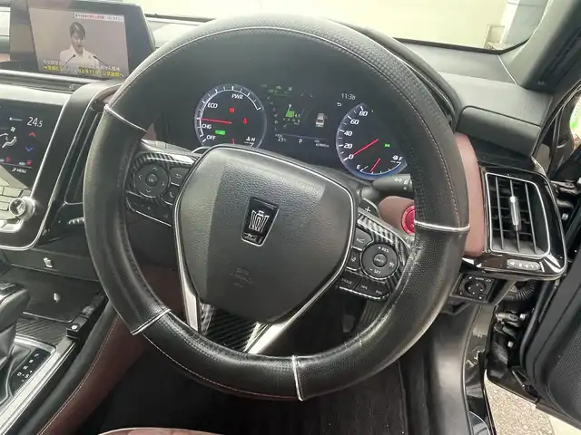 トヨタ クラウン ハイブリッド RS アドバンス 愛知県 2018(平30)年 6.6万km ブラック AIS検査実施済み　4.5点/スポイラー(FSR)/メーカーナビ　/バックカメラ　/フルセグ　/LEDヘッド　/LDA /AHB /ICS /PCS /レーダークルーズコントロール　/パワーシート　/シートヒーター　/ステアリングヒーター　/デジタルインナーミラー　/スペアキー
