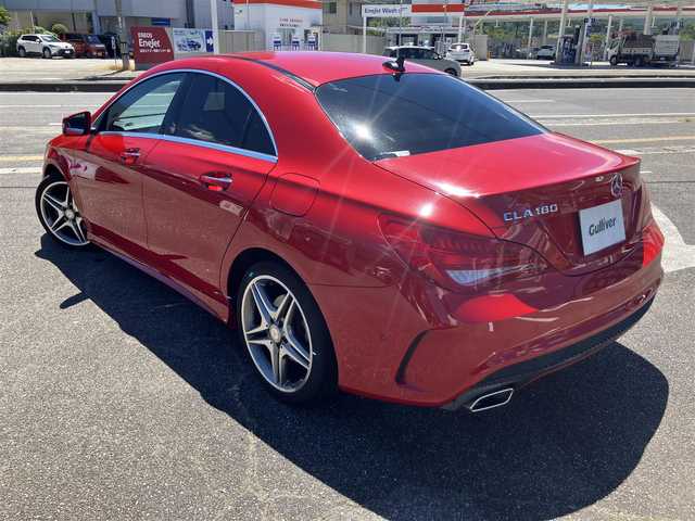 メルセデス・ベンツ ＣＬＡ１８０ AMGライン 広島県 2016(平28)年 4.3万km ジュピターレッド 純正HDDナビ・フルセグTV/バックカメラ/HIDオートライト/パドルシフト/パワーシート/シートヒーター/コーナーセンサー/スマートキー