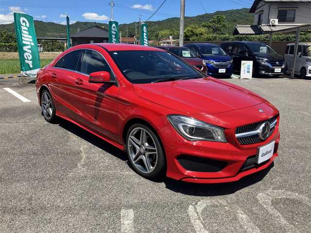 メルセデス・ベンツ ＣＬＡ１８０ AMGライン 広島県 2016(平28)年 4.3万km ジュピターレッド 純正HDDナビ・フルセグTV/バックカメラ/HIDオートライト/パドルシフト/パワーシート/シートヒーター/コーナーセンサー/スマートキー