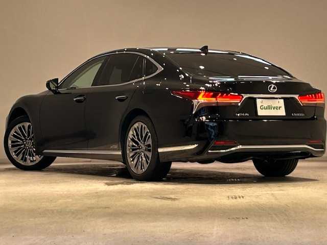 レクサス ＬＳ 500h Iパッケージ 宮城県 2018(平30)年 6.2万km ブラック Lexus Safety System＋/・プリクラッシュセーフティシステム（衝突回避支援または被害軽減）/・レーンディパーチャーアラート＆キーピングアシスト/・オートマチック＆アダプティブハイビームシステム/・レーダークルーズコントロール/ヘッドアップディスプレイ/純正12.3インチナビ/フルセグテレビ/純正ドライブレコーダー/三眼フルLEDヘッドライト/パワーバックドア/電子制御エアサス/シートヒーター/ベンチレーション/パワーシート/ステアリングヒーター/純正20インチアルミホイール/純正フロアマット/ETC/デジタルインナーミラー