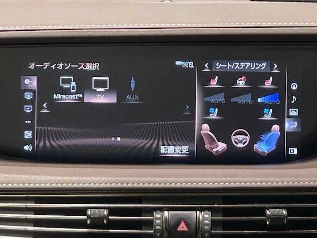 レクサス ＬＳ 500h Iパッケージ 宮城県 2018(平30)年 6.2万km ブラック Lexus Safety System＋/・プリクラッシュセーフティシステム（衝突回避支援または被害軽減）/・レーンディパーチャーアラート＆キーピングアシスト/・オートマチック＆アダプティブハイビームシステム/・レーダークルーズコントロール/ヘッドアップディスプレイ/純正12.3インチナビ/フルセグテレビ/純正ドライブレコーダー/三眼フルLEDヘッドライト/パワーバックドア/電子制御エアサス/シートヒーター/ベンチレーション/パワーシート/ステアリングヒーター/純正20インチアルミホイール/純正フロアマット/ETC/デジタルインナーミラー