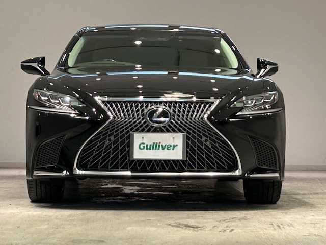 レクサス ＬＳ 500h Iパッケージ 宮城県 2018(平30)年 6.2万km ブラック Lexus Safety System＋/・プリクラッシュセーフティシステム（衝突回避支援または被害軽減）/・レーンディパーチャーアラート＆キーピングアシスト/・オートマチック＆アダプティブハイビームシステム/・レーダークルーズコントロール/ヘッドアップディスプレイ/純正12.3インチナビ/フルセグテレビ/純正ドライブレコーダー/三眼フルLEDヘッドライト/パワーバックドア/電子制御エアサス/シートヒーター/ベンチレーション/パワーシート/ステアリングヒーター/純正20インチアルミホイール/純正フロアマット/ETC/デジタルインナーミラー
