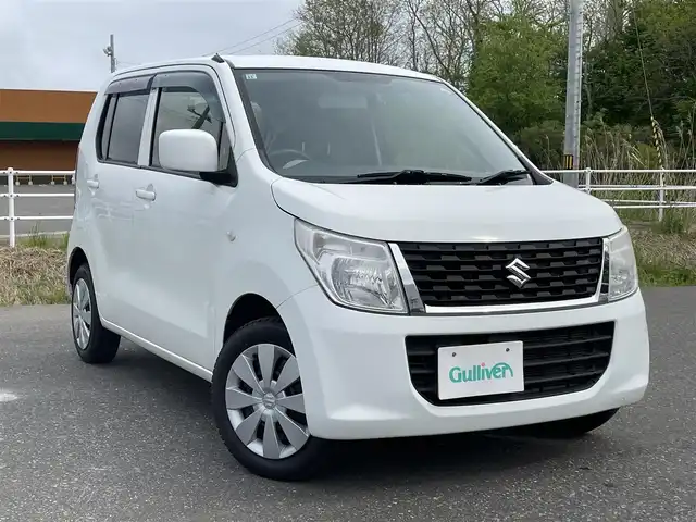 スズキ ワゴンＲ FX 青森県 2015(平27)年 7.5万km スペリアホワイト 4WD/オーディオレス/シートヒーター/ハロゲンヘッドライト/ミラーヒーター/社外フロアマット/アイドリングストップ/リモコンキー/ETC