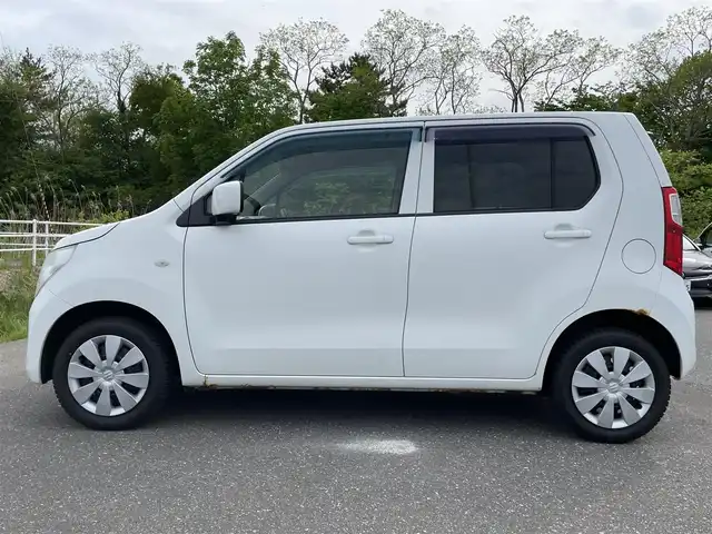 スズキ ワゴンＲ FX 青森県 2015(平27)年 7.5万km スペリアホワイト 4WD/オーディオレス/シートヒーター/ハロゲンヘッドライト/ミラーヒーター/社外フロアマット/アイドリングストップ/リモコンキー/ETC