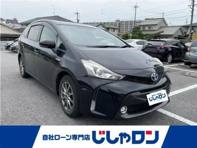 トヨタ プリウス α S 大阪府 2015(平27)年 8.7万km アティチュードブラックマイカ (株)IDOMが運営する【じしゃロン堺店】の自社ローン専用車両になります。/こちらは現金またはオートローンご利用時の価格です。自社ローンご希望の方は別途その旨お申付け下さい