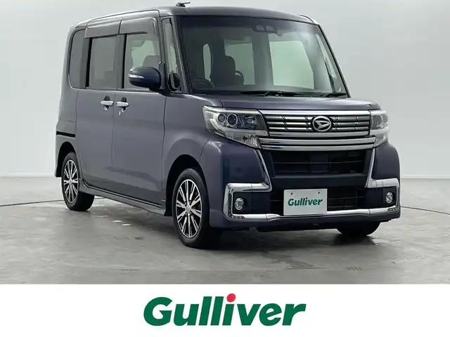 ダイハツ タント カスタム X トップED SA Ⅲ 福島県 2017(平29)年 4.8万km メテオライトグレーイリュージョナルP 純正ナビ　型式：ＮＳＺＰ－Ｗ６７Ｄ/（ＣＤ／ＤＶＤ／ＢＴ／ｉＰｏｄ／ＳＤ／ＵＳＢ）/片側パワースライドドア　/4WD/バックカメラ　/前後ドライブレコーダー　/ＥＴＣ　/Ｄ席シートヒーター　/衝突被害軽減ブレーキ　/ＡＢＳ