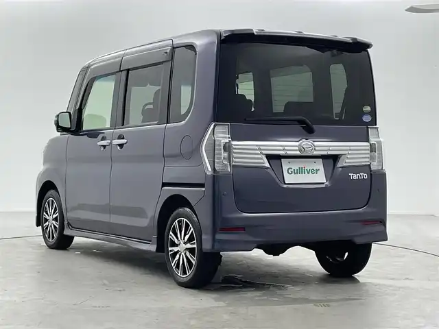 ダイハツ タント カスタム X トップED SA Ⅲ 福島県 2017(平29)年 4.8万km メテオライトグレーイリュージョナルP 純正ナビ　型式：ＮＳＺＰ－Ｗ６７Ｄ/（ＣＤ／ＤＶＤ／ＢＴ／ｉＰｏｄ／ＳＤ／ＵＳＢ）/片側パワースライドドア　/4WD/バックカメラ　/前後ドライブレコーダー　/ＥＴＣ　/Ｄ席シートヒーター　/衝突被害軽減ブレーキ　/ＡＢＳ