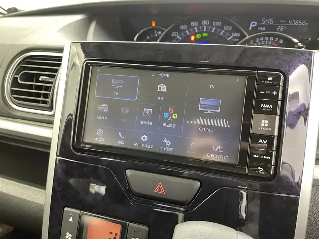 ダイハツ タント カスタム X トップED SA Ⅲ 福島県 2017(平29)年 4.8万km メテオライトグレーイリュージョナルP 純正ナビ　型式：ＮＳＺＰ－Ｗ６７Ｄ/（ＣＤ／ＤＶＤ／ＢＴ／ｉＰｏｄ／ＳＤ／ＵＳＢ）/片側パワースライドドア　/4WD/バックカメラ　/前後ドライブレコーダー　/ＥＴＣ　/Ｄ席シートヒーター　/衝突被害軽減ブレーキ　/ＡＢＳ