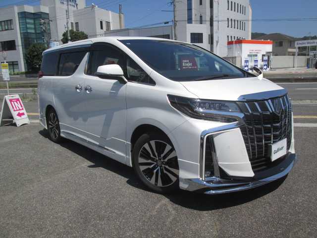 トヨタ アルファード S Cパッケージ 広島県 2021(令3)年 5.9万km ホワイトパールクリスタルシャイン ワンオーナー/純正ディスプレイオーディオ/ムーンルーフ/純正フリップダウンモニター/フルセグTV・DVD再生/バックカメラ/セーフティセンス/デジタルインナーミラー/BSM/レザーシート・パワーシート/シートヒーター・エアーシート/3眼LEDヘッドライト/両側パワースライドドア/モデリスタエアロ/パワーバックドア/ビルトインETC/スマートキー
