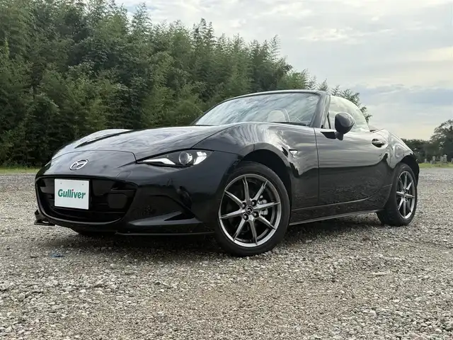 マツダ ロードスター S レザーパッケージ Vセレクション 兵庫県 2024(令6)年 0.2万km ジェットブラックマイカ 純正ナビ（SD欠）/バックカメラ/フルセグTV/BSM/オートハイビーム/パーキングセンサー/BOSEサウンドシステム/ベージュレザーシート/両前シートヒーター/ベージュ幌/純正16インチAW/LEDヘッドライト/AUTOライト/ETC
