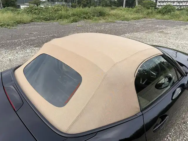 マツダ ロードスター S レザーパッケージ Vセレクション 兵庫県 2024(令6)年 0.2万km ジェットブラックマイカ 純正ナビ（SD欠）/バックカメラ/フルセグTV/BSM/オートハイビーム/パーキングセンサー/BOSEサウンドシステム/ベージュレザーシート/両前シートヒーター/ベージュ幌/純正16インチAW/LEDヘッドライト/AUTOライト/ETC