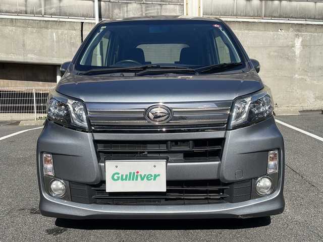 ダイハツ ムーヴ カスタム X VSスマートセレSA 愛知県 2014(平26)年 6.6万km タングステングレーM 純正ナビ/フルセグTV・Bluetooth・CD・DVD/バックカメラ/LEDヘッドライト(オートライト)/フォグランプ/スマートキー/プッシュスタート/衝突回避支援ブレーキ機能/先行車発進お知らせ機能/誤発進抑制制御機能/車両安定制御システム（VSC)/トラクションコントロール（TRC)/ETC/純正フロアマット/純正ドアバイザー/保証書/取扱説明書/記録簿（1か月、6か月、H27/9　H28/9）