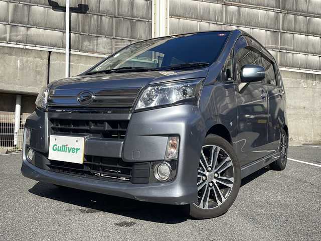 ダイハツ ムーヴ カスタム X VSスマートセレSA 愛知県 2014(平26)年 6.6万km タングステングレーM 純正ナビ/フルセグTV・Bluetooth・CD・DVD/バックカメラ/LEDヘッドライト(オートライト)/フォグランプ/スマートキー/プッシュスタート/衝突回避支援ブレーキ機能/先行車発進お知らせ機能/誤発進抑制制御機能/車両安定制御システム（VSC)/トラクションコントロール（TRC)/ETC/純正フロアマット/純正ドアバイザー/保証書/取扱説明書/記録簿（1か月、6か月、H27/9　H28/9）