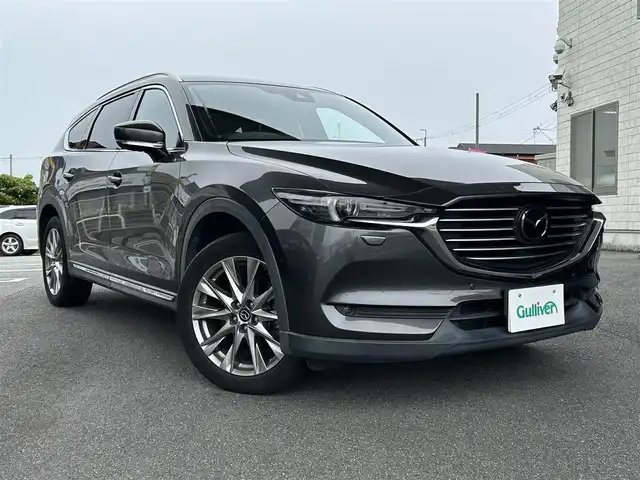 マツダ ＣＸ－８ XD Lパッケージ 奈良県 2018(平30)年 6.1万km マシーングレープレミアムM プレミアムサウンド　BOSE/メーカーナビ/シートヒーター（1.2列目席）/４WD/パドルシフト/ハンドルヒーター/ワンオーナー/オートライト（LED）/パワーシート（メモリー）/サンシェード（後席）/テレビキャンセラー（オンオフボタン付き）/フルセグテレビ/バックカメラ/アイドリングストップ/追従式クルーズコントロール/パワーバックドア/ビルドインETC/パワーバックドア