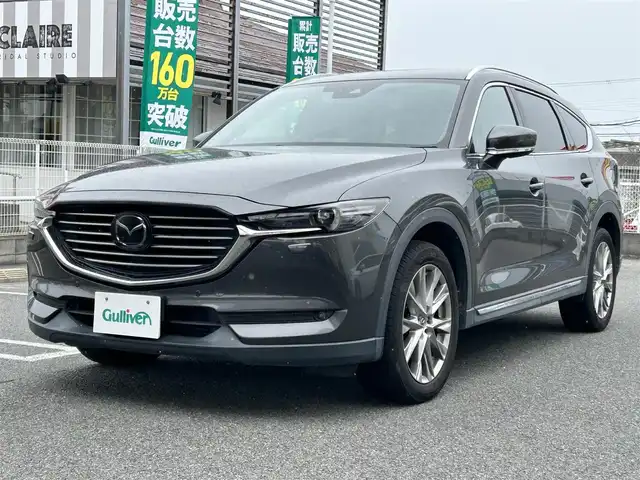 マツダ ＣＸ－８ XD Lパッケージ 奈良県 2018(平30)年 6.1万km マシーングレープレミアムM プレミアムサウンド　BOSE/メーカーナビ/シートヒーター（1.2列目席）/４WD/パドルシフト/ハンドルヒーター/ワンオーナー/オートライト（LED）/パワーシート（メモリー）/サンシェード（後席）/テレビキャンセラー（オンオフボタン付き）/フルセグテレビ/バックカメラ/アイドリングストップ/追従式クルーズコントロール/パワーバックドア/ビルドインETC/パワーバックドア
