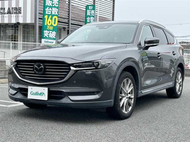 マツダ ＣＸ－８ XD Lパッケージ 奈良県 2018(平30)年 6.1万km マシーングレープレミアムM プレミアムサウンド　BOSE/メーカーナビ/シートヒーター（1.2列目席）/４WD/パドルシフト/ハンドルヒーター/ワンオーナー/オートライト（LED）/パワーシート（メモリー）/サンシェード（後席）/テレビキャンセラー（オンオフボタン付き）/フルセグテレビ/バックカメラ/アイドリングストップ/追従式クルーズコントロール/パワーバックドア/ビルドインETC/パワーバックドア