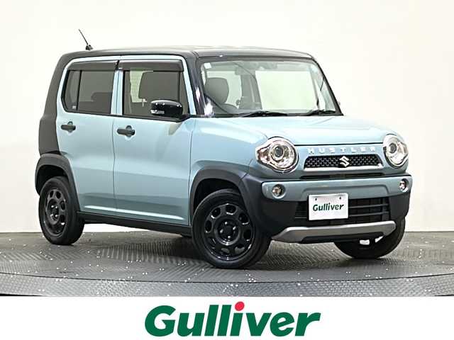 スズキ ハスラー タフワイルド 愛媛県 2019(平31)年 10.3万km オフブルーメタリック/ブラック 2トーン 社外SDナビ(CN-RE05WD)/(AM/FM/Bluetooth/フルセグ)/衝突被害軽減ブレーキ/レーンキープアシスト/横滑り防止装置/オートライト/ドアバイザー/フォグランプ/ドアバイザー