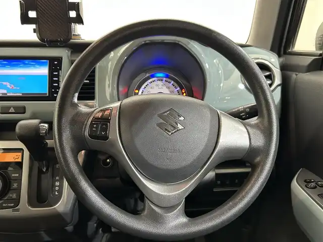 スズキ ハスラー タフワイルド 愛媛県 2019(平31)年 10.3万km オフブルーメタリック/ブラック 2トーン 社外SDナビ(CN-RE05WD)/(AM/FM/Bluetooth/フルセグ)/衝突被害軽減ブレーキ/レーンキープアシスト/横滑り防止装置/オートライト/ドアバイザー/フォグランプ/ドアバイザー