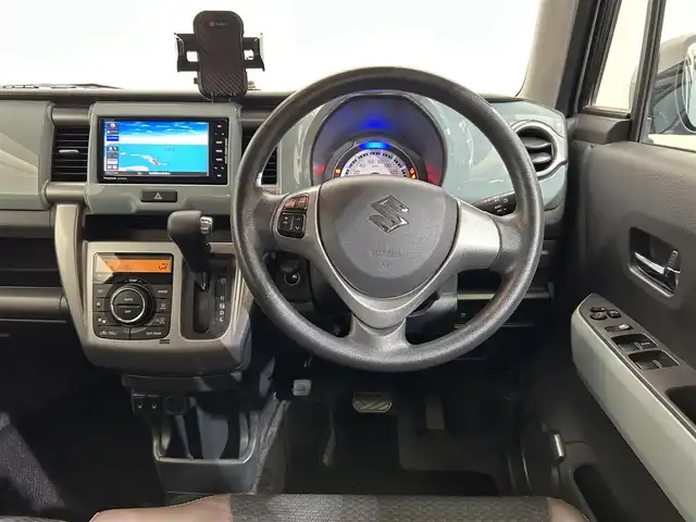 スズキ ハスラー タフワイルド 愛媛県 2019(平31)年 10.3万km オフブルーメタリック/ブラック 2トーン 社外SDナビ(CN-RE05WD)/(AM/FM/Bluetooth/フルセグ)/衝突被害軽減ブレーキ/レーンキープアシスト/横滑り防止装置/オートライト/ドアバイザー/フォグランプ/ドアバイザー