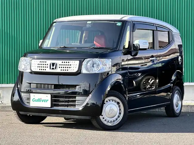 ホンダ Ｎ ＢＯＸ スラッシュ G ターボLインテリアカラーパッケージ 宮城県 2017(平29)年 9.1万km クリスタルブラックパール ホワイトルーフ/社外８型SDナビ/【CD・DVD・SD・BT・フルセグTV】/バックカメラ/合皮シート/シートヒーター/純正エンジンスターター/社外ドライブレコーダー/クルーズコントロール/社外フットイルミネーション/パドルシフト/社外ツィーター/横滑り防止装置/オートライト/LEDヘッドライト/フォグライト/スマートキーX2/ETC