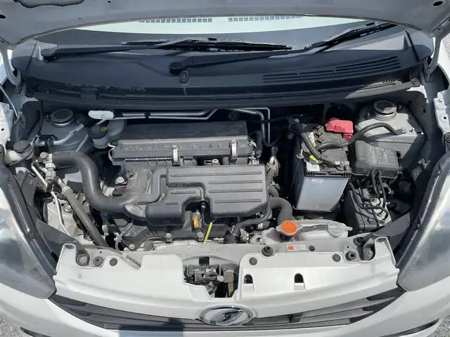 ダイハツ ミラ イース L SA 滋賀県 2015(平27)年 5.7万km パールホワイトⅢ ガソリン/2WD(FF)/CVT/純正カーオーディオ/(FM/AM/CD/AUX)/前ドライブレコーダー/積込夏タイヤ(キャップホイール付き)/プリクラッシュブレーキアシスト	/踏み間違い防止アシスト	/ハロゲンライト/ヘッドライトライトレベリング/マニュアルエアコン/リモコンキー/社外フロアマット/ドアバイザー/社外スマホホルダー/パワーウィンドウ/パワーステアリング