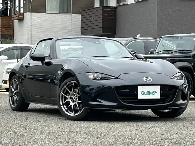 マツダ ロードスター ＲＦ VS バーガンディセレクション 宮城県 2020(令2)年 3.9万km ジェットブラックマイカ ワンオーナー/純正ナビ/TV(ワンセグ)/FM・AM/CD・DVD/Bluetooth/USB/シートヒーターD・N/パドルシフト/純正フロアマット/社外アルミホイール17インチ　社外1本タイヤパンク/ドラレコ(360°)/ETC/クルーズコントロール/i-stop/パーキングレーダー/横滑り防止
