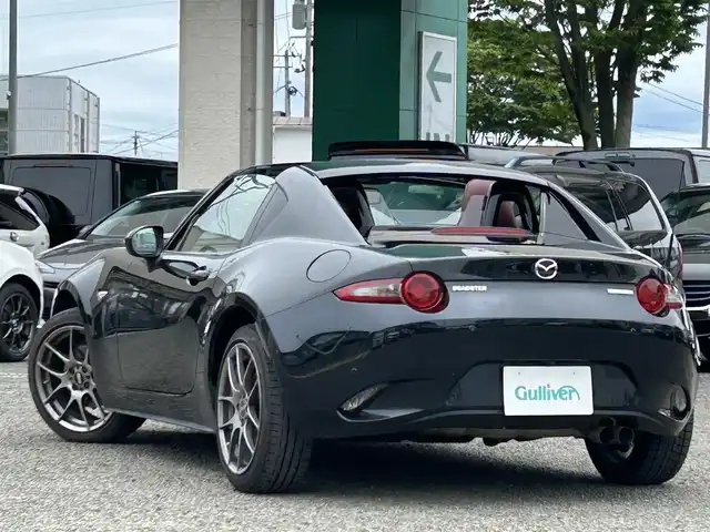 マツダ ロードスター ＲＦ VS バーガンディセレクション 宮城県 2020(令2)年 3.9万km ジェットブラックマイカ ワンオーナー/純正ナビ/TV(ワンセグ)/FM・AM/CD・DVD/Bluetooth/USB/シートヒーターD・N/パドルシフト/純正フロアマット/社外アルミホイール17インチ　社外1本タイヤパンク/ドラレコ(360°)/ETC/クルーズコントロール/i-stop/パーキングレーダー/横滑り防止