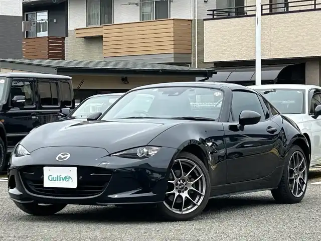 マツダ ロードスター ＲＦ VS バーガンディセレクション 宮城県 2020(令2)年 3.9万km ジェットブラックマイカ ワンオーナー/純正ナビ/TV(ワンセグ)/FM・AM/CD・DVD/Bluetooth/USB/シートヒーターD・N/パドルシフト/純正フロアマット/社外アルミホイール17インチ　社外1本タイヤパンク/ドラレコ(360°)/ETC/クルーズコントロール/i-stop/パーキングレーダー/横滑り防止