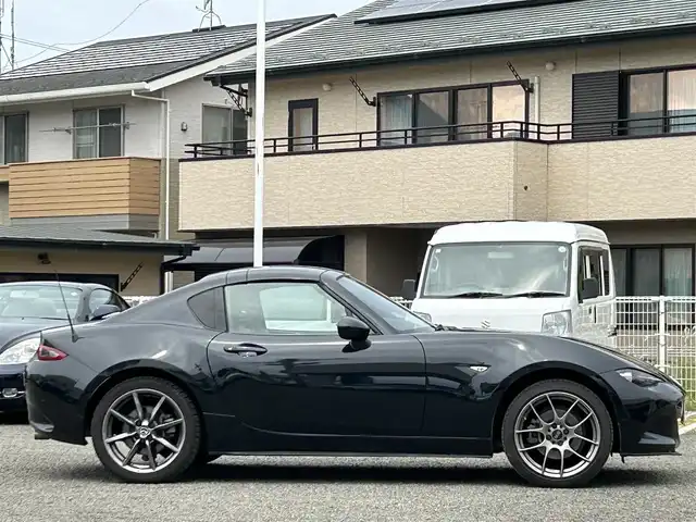マツダ ロードスター ＲＦ VS バーガンディセレクション 宮城県 2020(令2)年 3.9万km ジェットブラックマイカ ワンオーナー/純正ナビ/TV(ワンセグ)/FM・AM/CD・DVD/Bluetooth/USB/シートヒーターD・N/パドルシフト/純正フロアマット/社外アルミホイール17インチ　社外1本タイヤパンク/ドラレコ(360°)/ETC/クルーズコントロール/i-stop/パーキングレーダー/横滑り防止