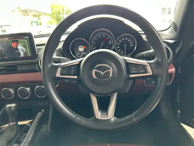 マツダ ロードスター ＲＦ VS バーガンディセレクション 宮城県 2020(令2)年 3.9万km ジェットブラックマイカ ワンオーナー/純正ナビ/TV(ワンセグ)/FM・AM/CD・DVD/Bluetooth/USB/シートヒーターD・N/パドルシフト/純正フロアマット/社外アルミホイール17インチ　社外1本タイヤパンク/ドラレコ(360°)/ETC/クルーズコントロール/i-stop/パーキングレーダー/横滑り防止