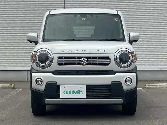 スズキ ハスラー HYBRID X 秋田県 2020(令2)年 3.3万km ピュアホワイトP ４WD/LEDヘッドライト/衝突軽減システム/純正アルミ/スマートキー/アイドリングストップ/プッシュスタート/レーンキープアシスト/コーナーセンサー/ダウンヒルアシストコントロール/ステアリングスイッチ/ETC/純正フロアマット/純正ドアバイザー/オートライト/オートエアコン/パワーステアリング/パワーウィンドウ/横滑り防止/盗難防止装置/電動格納ウィンカーミラー/保証書/取扱説明書/記録簿
