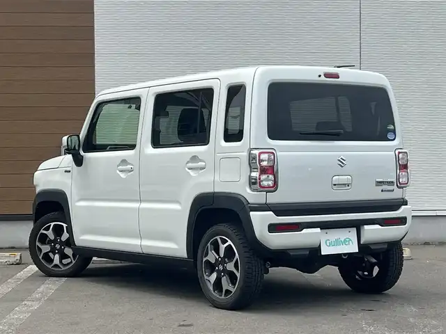 スズキ ハスラー HYBRID X 秋田県 2020(令2)年 3.3万km ピュアホワイトP ４WD/LEDヘッドライト/衝突軽減システム/純正アルミ/スマートキー/アイドリングストップ/プッシュスタート/レーンキープアシスト/コーナーセンサー/ダウンヒルアシストコントロール/ステアリングスイッチ/ETC/純正フロアマット/純正ドアバイザー/オートライト/オートエアコン/パワーステアリング/パワーウィンドウ/横滑り防止/盗難防止装置/電動格納ウィンカーミラー/保証書/取扱説明書/記録簿