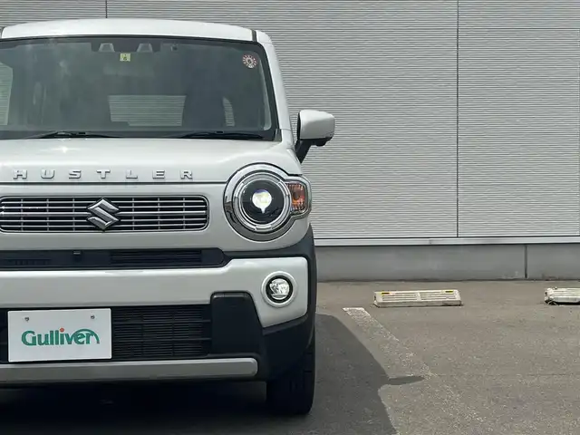 スズキ ハスラー HYBRID X 秋田県 2020(令2)年 3.3万km ピュアホワイトP ４WD/LEDヘッドライト/衝突軽減システム/純正アルミ/スマートキー/アイドリングストップ/プッシュスタート/レーンキープアシスト/コーナーセンサー/ダウンヒルアシストコントロール/ステアリングスイッチ/ETC/純正フロアマット/純正ドアバイザー/オートライト/オートエアコン/パワーステアリング/パワーウィンドウ/横滑り防止/盗難防止装置/電動格納ウィンカーミラー/保証書/取扱説明書/記録簿